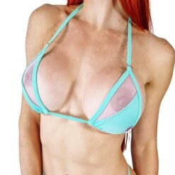 Aqua Mint Micro Bikini 7 Aqua Mint Micro Bikini -Hot Bikini Sexy Shop Aqua Mint Micro Bikini by OH LOLA SWIMWEAR Side Adjustable V String TOP scaled 1