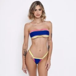 Neon Nights Bandeau Bikini