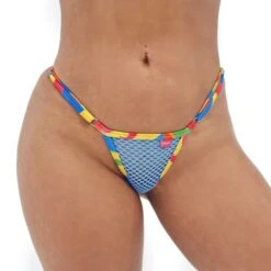 Groovy Breeze Micro Bikini 7 Groovy Breeze Micro Bikini -Hot Bikini Sexy Shop Incitation Party Micro Bikini Side Adjustable V String FRONT by OH LOLA SWIMWEAR