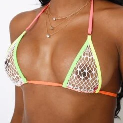 Island Affair Mesh Bikini 7 Island Affair Mesh Bikini -Hot Bikini Sexy Shop Island Affair Mesh Bikini by Oh Lola Swimwear Top