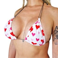 Love Hearts String Bikini (White) 6 Love Hearts String Bikini (White) -Hot Bikini Sexy Shop Love Hearts String Bikini White Top scaled 1