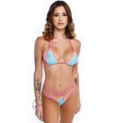Neon Explosion Sheer Bikini