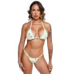 Neon Garden Sheer Bikini