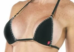 Onyx Black Bikini With Handcrafted Silver Crochet Trim 6 Onyx Black Bikini With Handcrafted Silver Crochet Trim -Hot Bikini Sexy Shop Onyx Micro Bikini by OH LOLA SWIMWEAR TOP