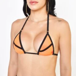 Sunset Crush Sexy Orange Bikini 6 Sunset Crush Sexy Orange Bikini -Hot Bikini Sexy Shop Orange Crush Sheer Bikini Sheer Top Piece