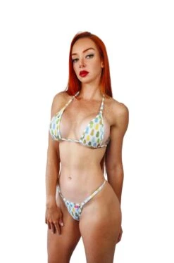 Pineapple Vibes Micro Bikini -Hot Bikini Sexy Shop Pineapple Vibes Micro Bikini by OH LOLA SWIMWEAR Side Adjustable V String scaled 1