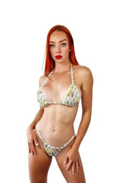 Pineapple Vibes Sheer Bikini