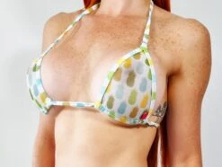 Pineapple Vibes Sheer Bikini -Hot Bikini Sexy Shop Pineapple Vibes Sheer Bikini by OH LOLA SWIMWEAR Top Details