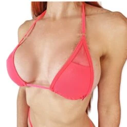 Pink Lotus Micro Bikini 5 Pink Lotus Micro Bikini -Hot Bikini Sexy Shop Pink Lotus Micro Bikini by OH LOLA SWIMWEAR Semi Sheer Pink Bikini TOP scaled 1