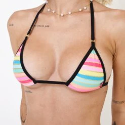 Rainbow Flirt Bikini Black 7 Rainbow Flirt Bikini Black -Hot Bikini Sexy Shop Rainbow Flirt Bikini Black Top