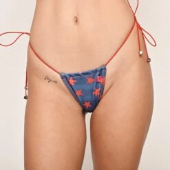 Sexy Liberty String Bikini -Hot Bikini Sexy Shop Sexy Liberty String Bikini Side Tied G String Front View