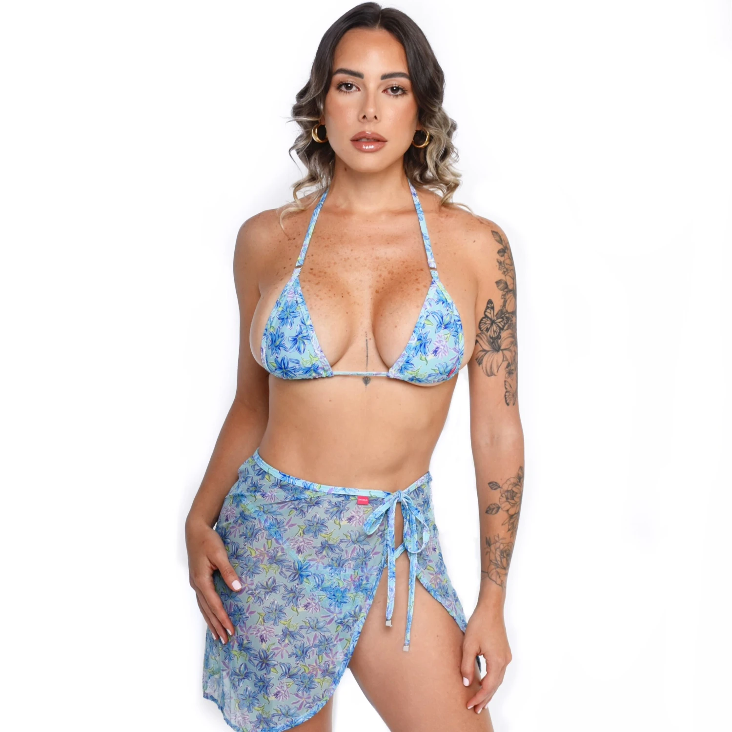 Spring Blossom Sheer Pareo 1 Spring Blossom Sheer Pareo