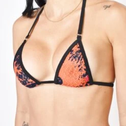 Sunset Waves Mesh Bikini 6 Sunset Waves Mesh Bikini -Hot Bikini Sexy Shop Sunset Waves Mesh Bikini By Oh Lola Swimwear Top