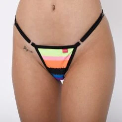 Surfer Girl Micro Bikini -Hot Bikini Sexy Shop Surfer Girl Micro Bikini Side Adjustable V String Front