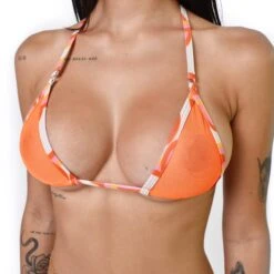 Tangerine Dream Sheer Bikini 6 Tangerine Dream Sheer Bikini -Hot Bikini Sexy Shop Tangerine Dream Sheer Micro Bikini TOP by Oh Lola Swimwear