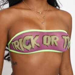 Front Page 32 Front Page -Hot Bikini Sexy Shop Trick or Treat Bandeau Bikini Top Piece
