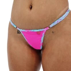 Tropical Fusion II Micro Bikini 7 Tropical Fusion II Micro Bikini -Hot Bikini Sexy Shop Tropical Fusion ll Micro Bikini Side Adjustable V String Front