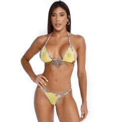 Veronica Sheer Bikini – Yellow