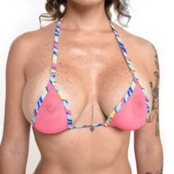 Vibrant Bloom Sheer Bikini – Pink 7 Vibrant Bloom Sheer Bikini – Pink -Hot Bikini Sexy Shop Vibrant Bloom Sheer Micro Bikini Pink TOP by Oh Lola Swimwear scaled 1