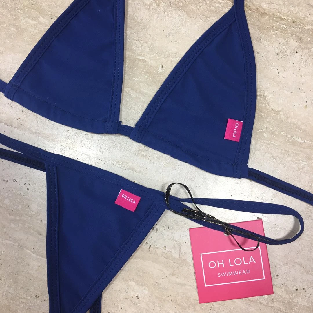 Sexy Navy Micro Bikini 5 Sexy Navy Micro Bikini - Image 5