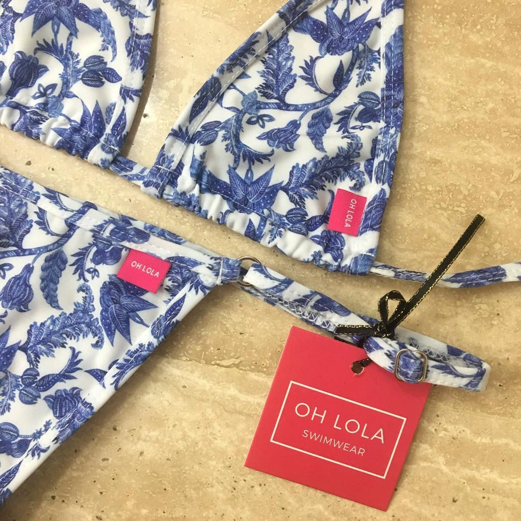 Royal Micro Bikini – White/Blue 5 Royal Micro Bikini – White/Blue - Image 5