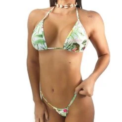 Jungle Vibes Micro Bikini – White