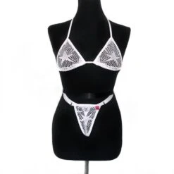 Mesh Stars Micro Bikini White – Mrs Barbara Edition