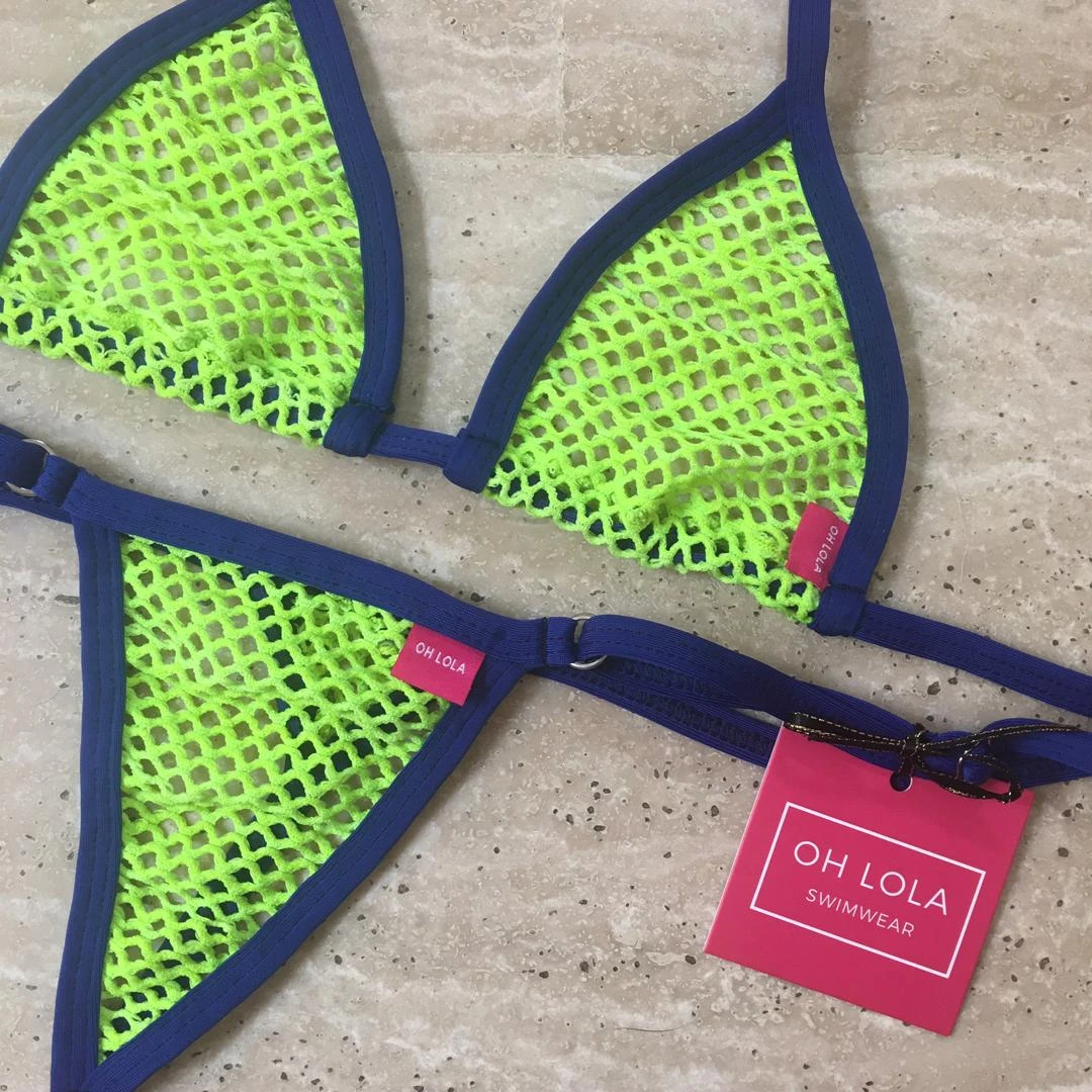 Temptation Micro Bikini – Green/Navy 5 Temptation Micro Bikini – Green/Navy - Image 5