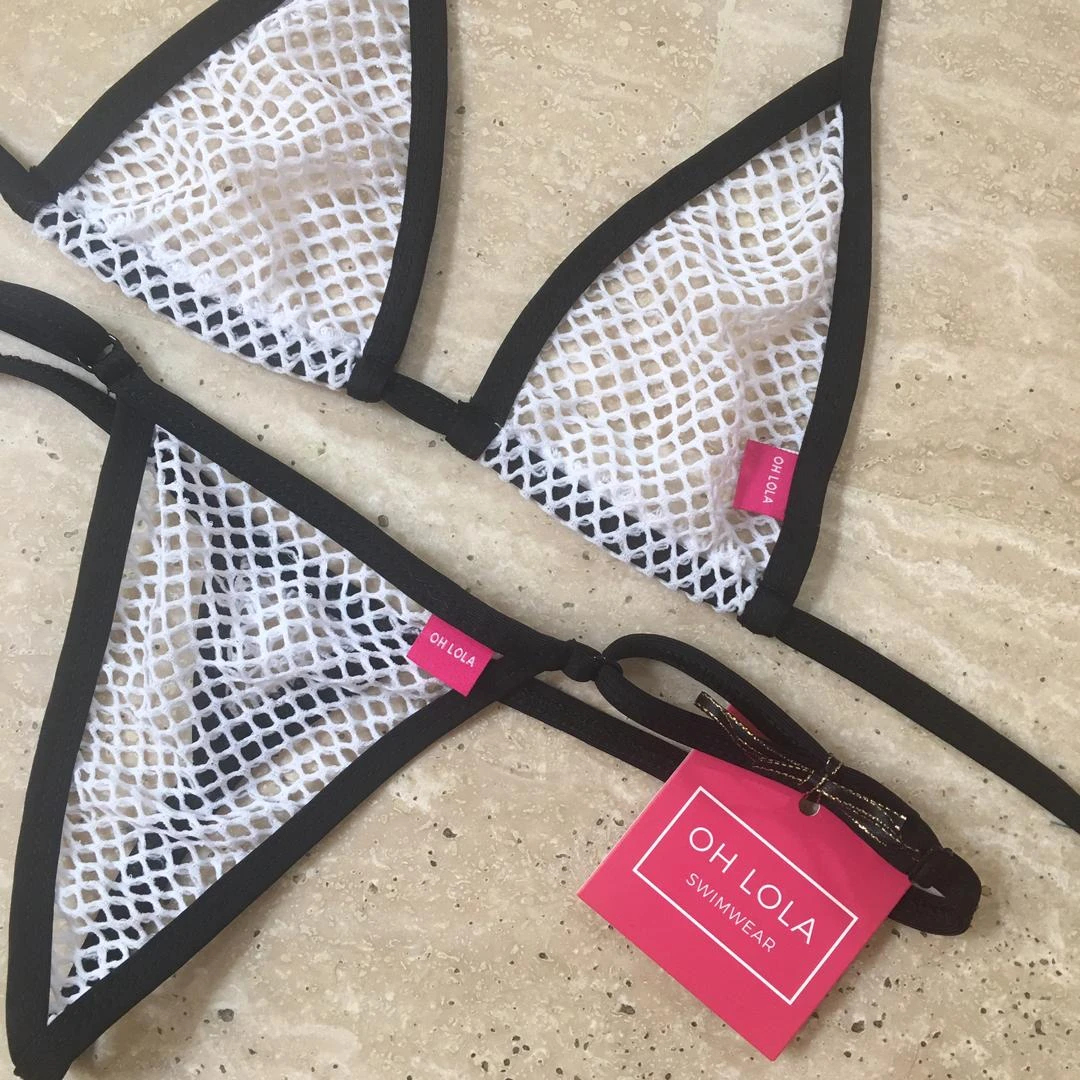 Temptation Micro Bikini – Black/White 6 Temptation Micro Bikini – Black/White - Image 6