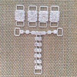 BIKINI SET CRYSTAL CONNECTORS + G-String T