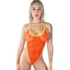 Temptation Orange Yellow Swimsuit
