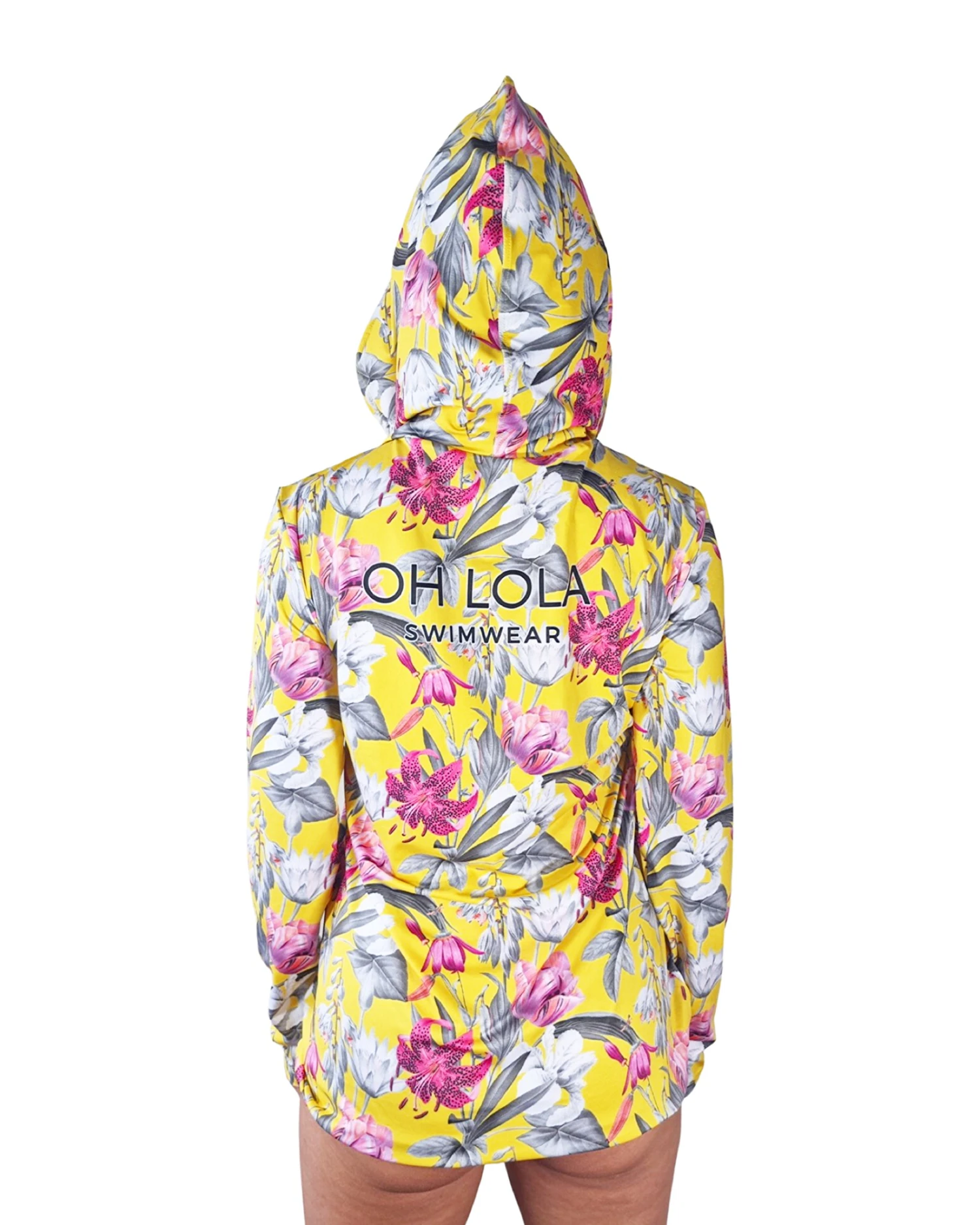 Enchanted Hooded Fishing Shirt – Yellow/Floral 2 Enchanted Hooded Fishing Shirt – Yellow/Floral - Image 2