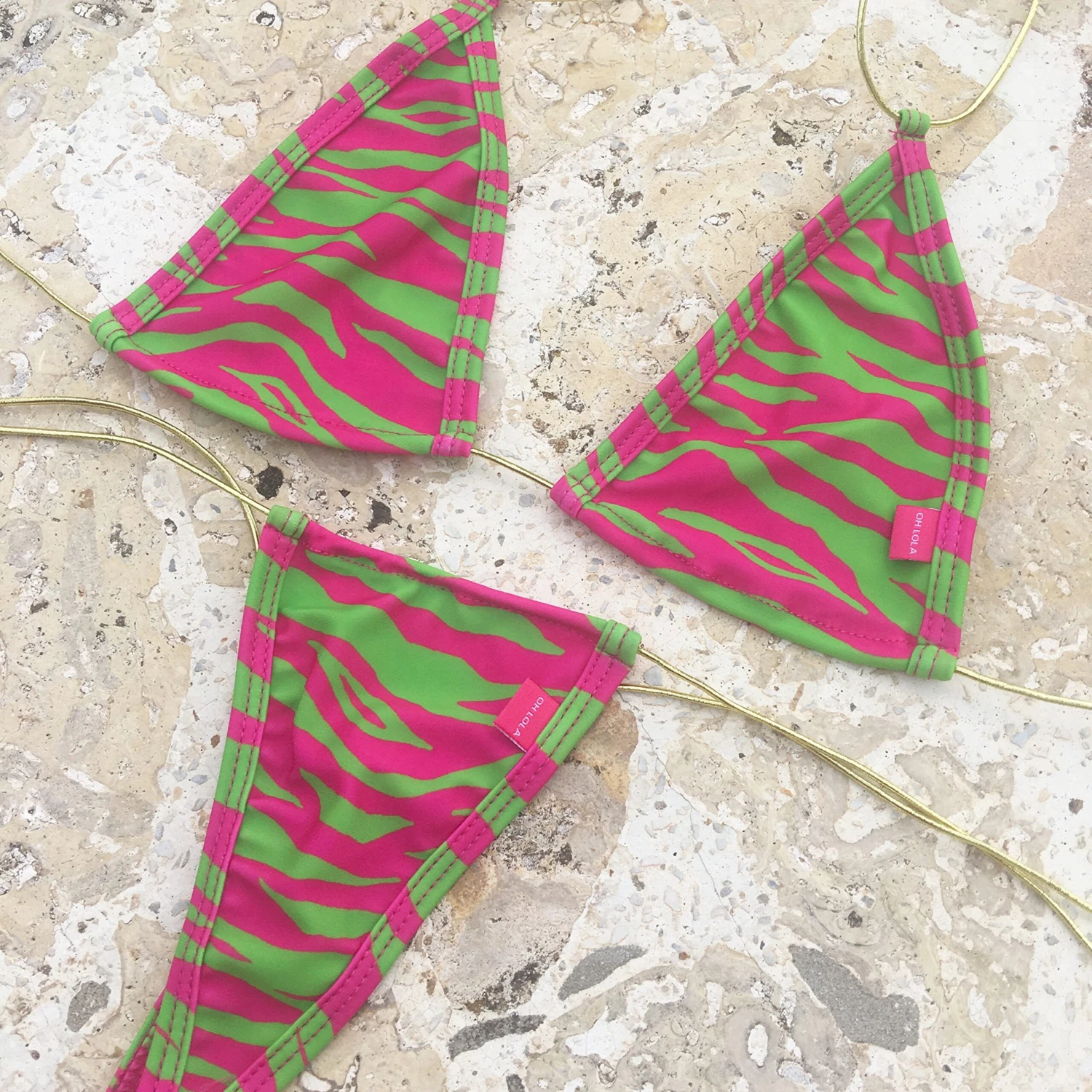 Neon Safari String Micro Bikini 3 Neon Safari String Micro Bikini - Image 3