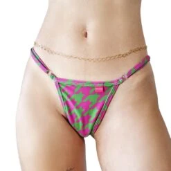 Houndstooth Micro Bikini – Green Purple -Hot Bikini Sexy Shop image 6487327 2022 01 20T115004.961