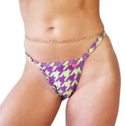 Houndstooth Micro Bikini – Neon Green/Purple -Hot Bikini Sexy Shop image 6487327 2022 01 20T145939.513