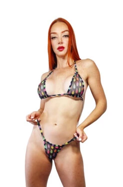 Pineapple Party Sheer Bikini
